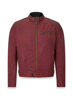 Belstaff Ariel Jacket TechWax 8oz AA Racing Red - Salt Flats Clothing