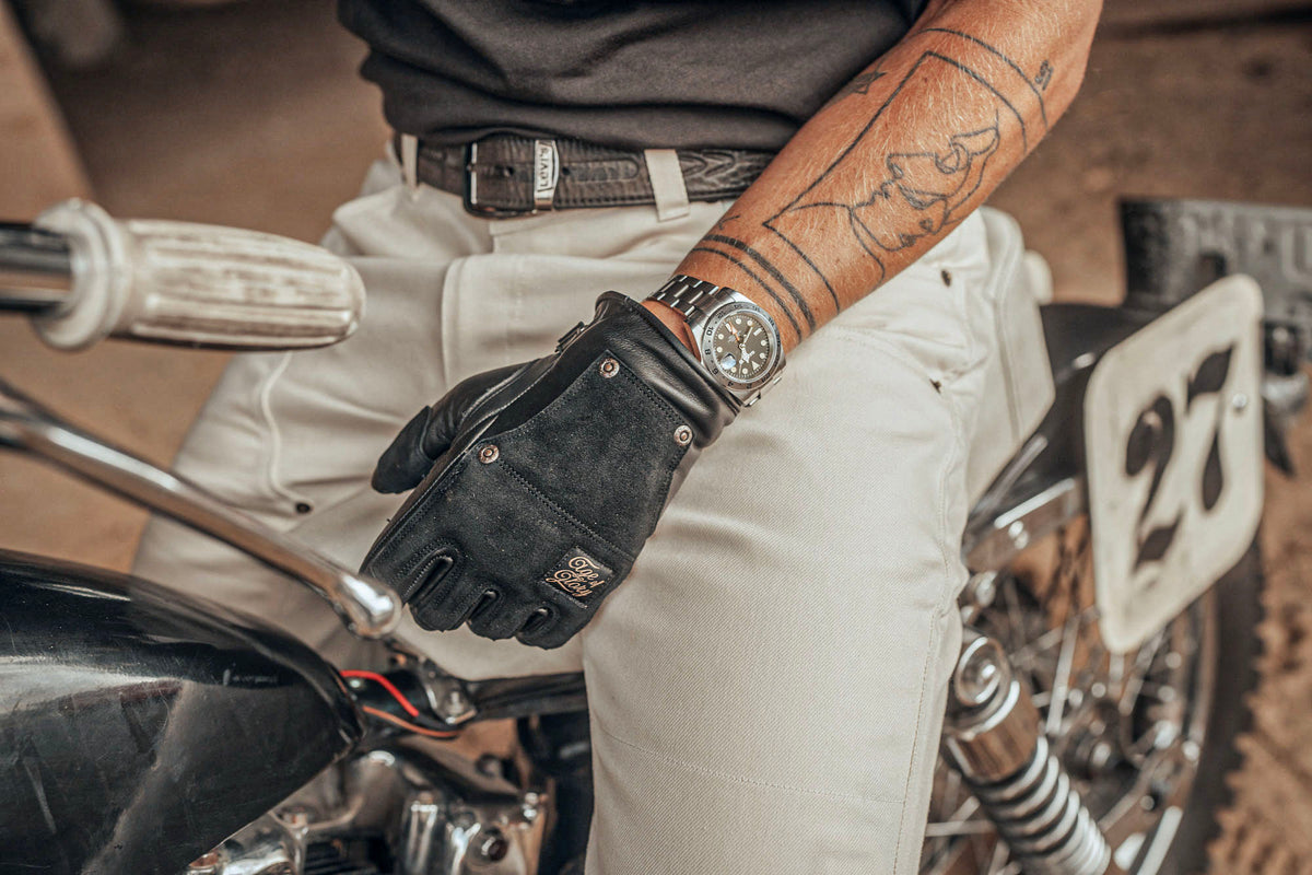 Age of Glory Crafter Motorcycle Gloves - Black - Salt Flats Clothing