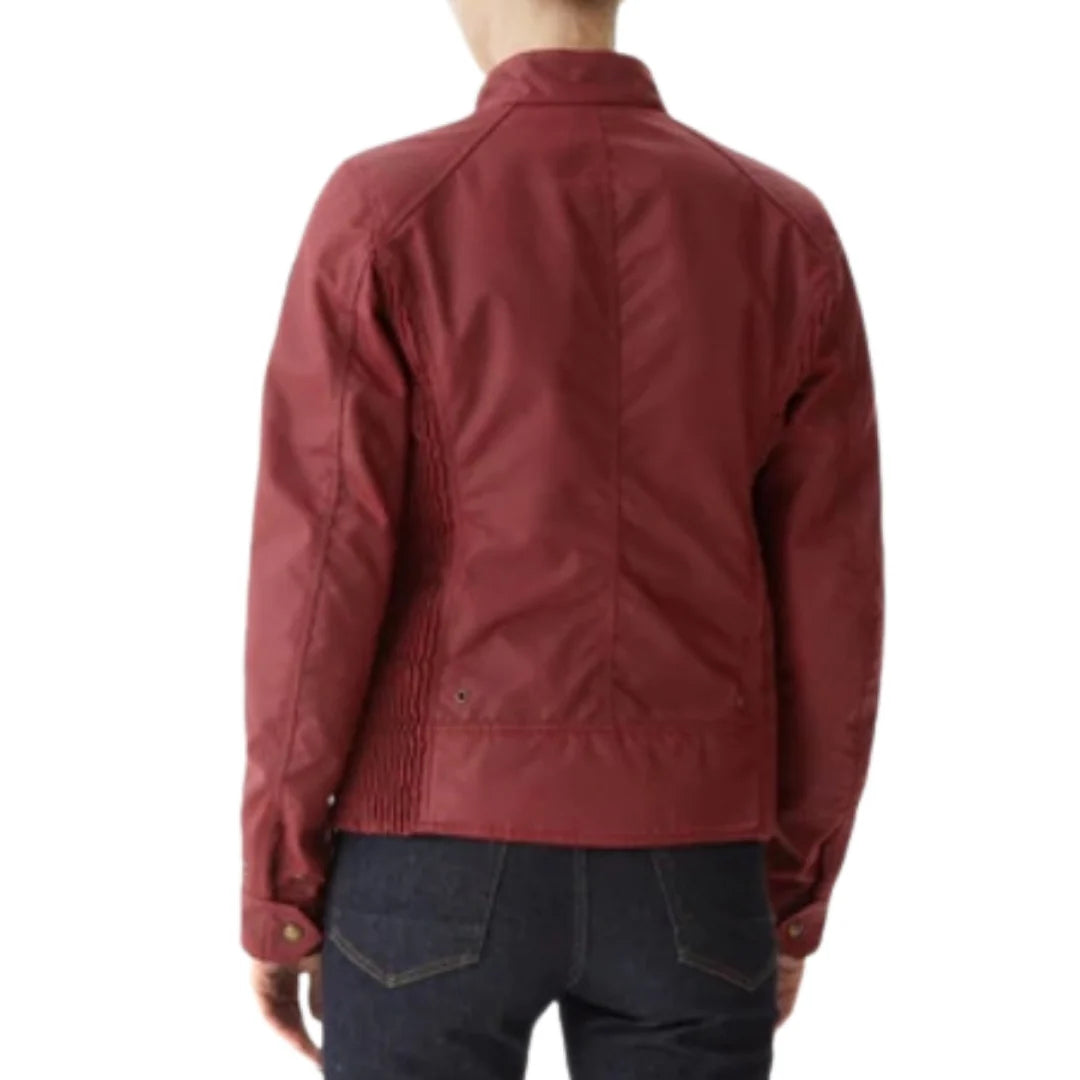 Belstaff Antrim Ladies Jacket TekWax 8oz - Racing Red - Salt Flats Clothing