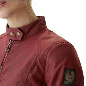 Belstaff Antrim Ladies Jacket TekWax 8oz - Racing Red - Salt Flats Clothing