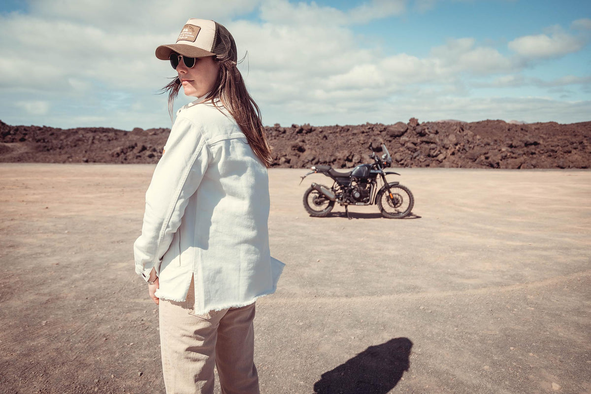 Wildust Sisters Armalith Moto Riding Shirt - White - Salt Flats Clothing