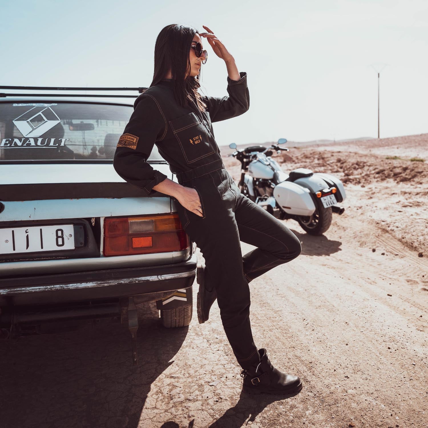 Wildust Sisters Asphalt Ladies Jump Suit Overalls - Salt Flats Clothing