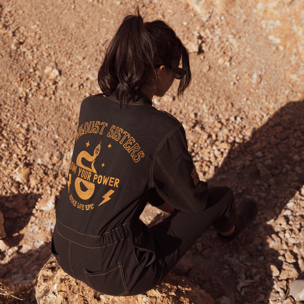 Wildust Sisters Asphalt Ladies Jump Suit Overalls - Salt Flats Clothing