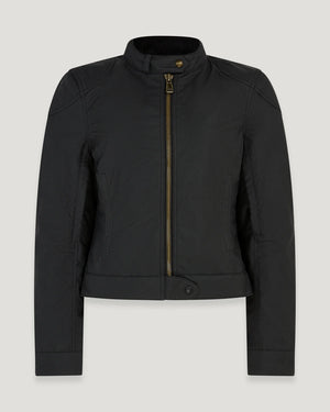 Belstaff Bamburgh Ladies Waxed Cotton Jacket - Black - Salt Flats Clothing