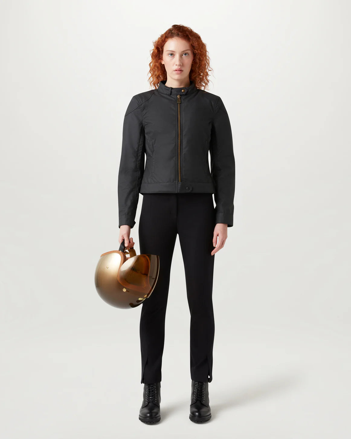 Belstaff Bamburgh Ladies Waxed Cotton Jacket - Black - Salt Flats Clothing