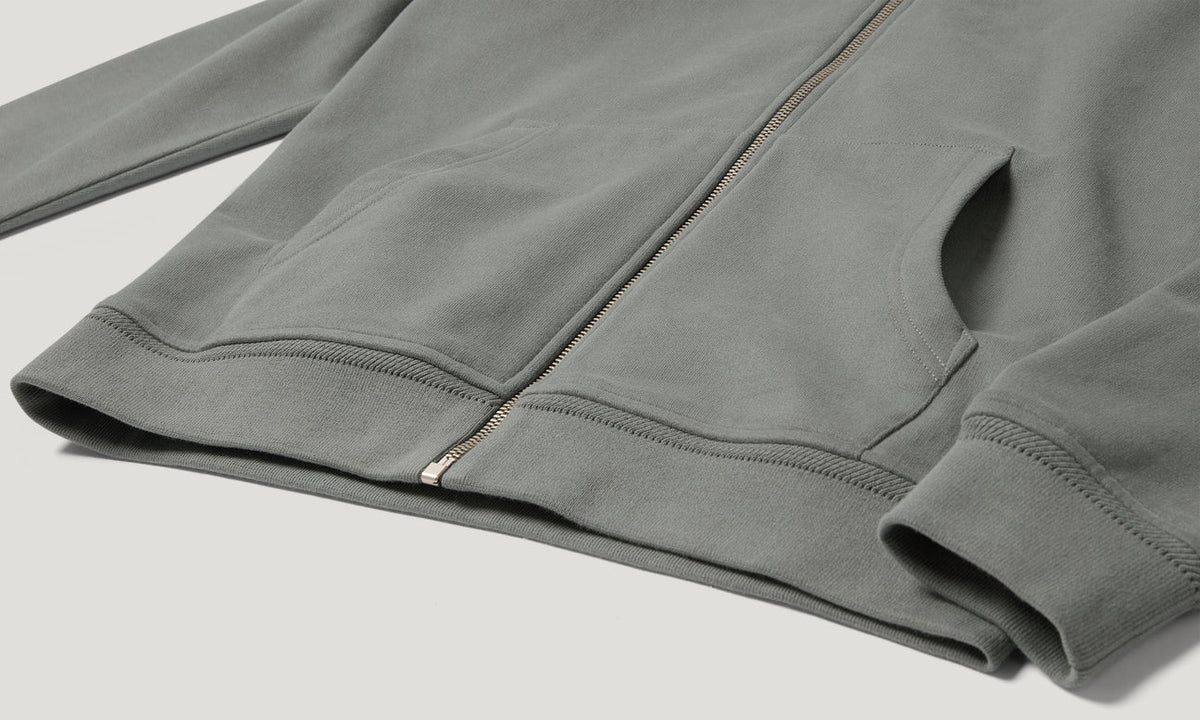 Belstaff Full Zip Men's Hoodie - Atlantic Grey - Salt Flats Clothing