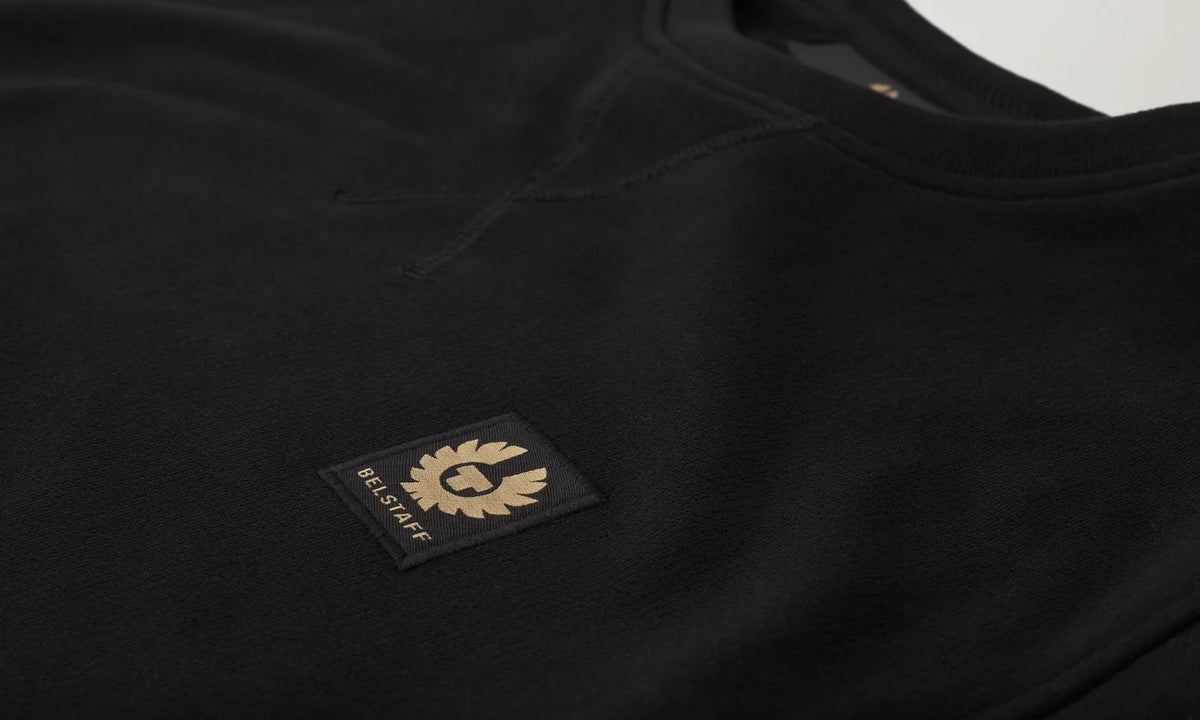 Belstaff Men's Sweatshirt - Black - Salt Flats Clothing