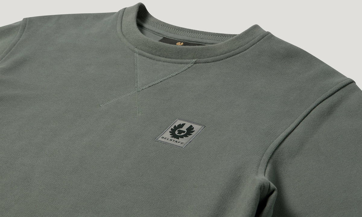Belstaff Men's Sweatshirt - Atlantic Grey - Salt Flats Clothing