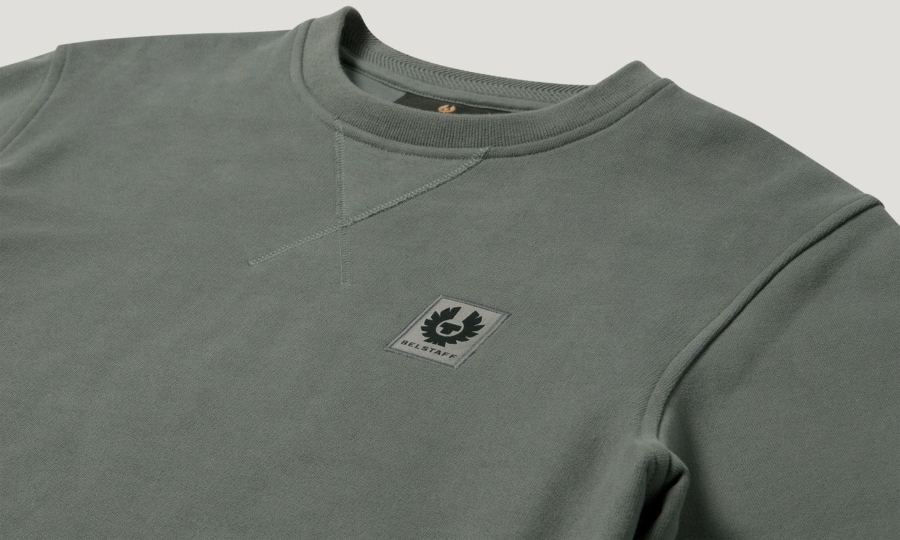 Belstaff Men's Sweatshirt - Atlantic Grey - Salt Flats Clothing