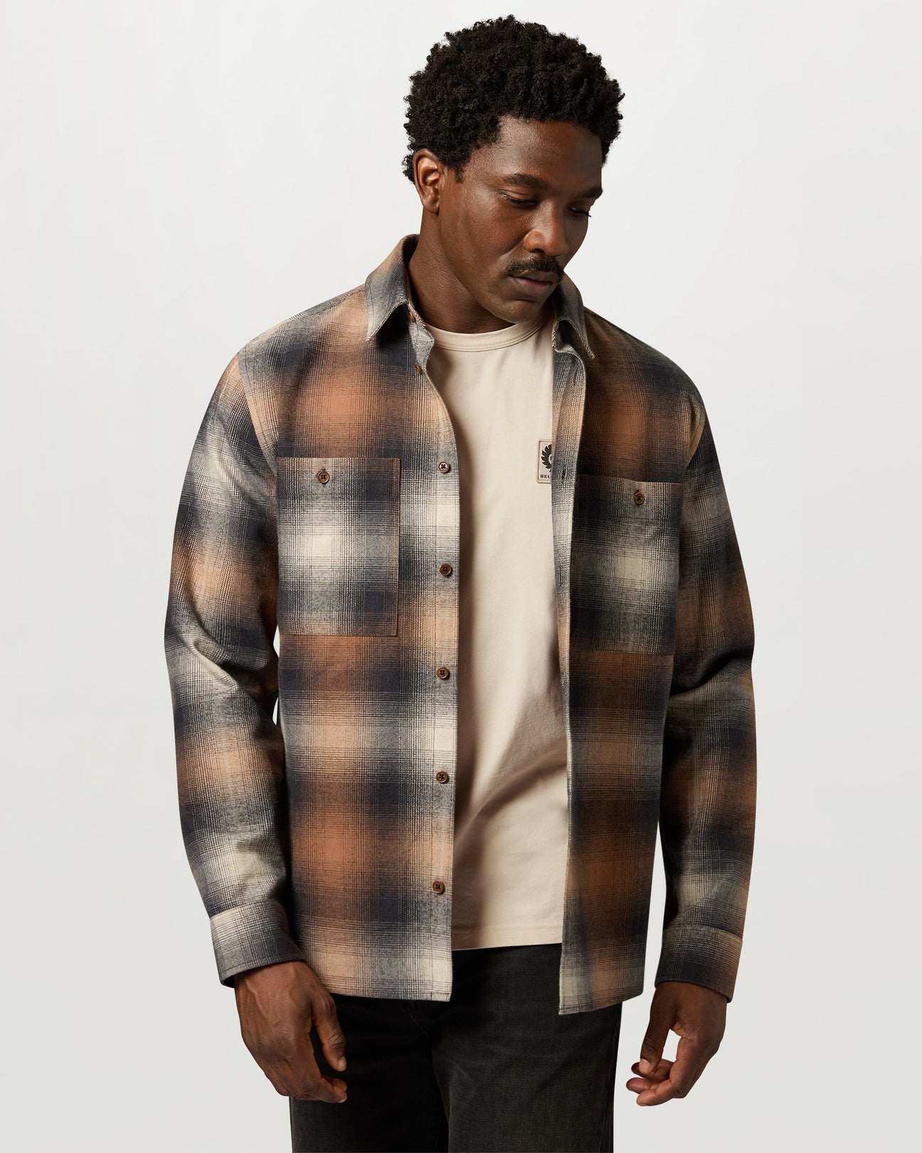 Belstaff Men's T'Shirt - Pale Stone - Salt Flats Clothing