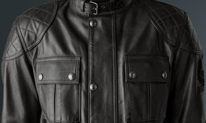 Belstaff Brooklands Jacket Leather Antique Black - Salt Flats Clothing