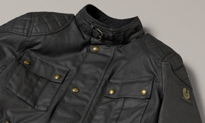 Belstaff Brooklands Men's Waxed Cotton Jacket Ultracore 8oz Black - Salt Flats Clothing