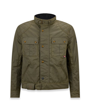 Belstaff Brooklands Men's Jacket Ultracore 8oz Olive - Salt Flats Clothing