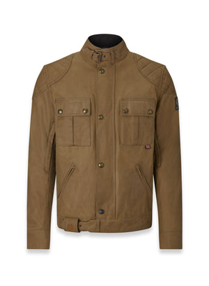 Belstaff Brooklands Men's Waxed Cotton Jacket Ultracore 8oz Sand - Salt Flats Clothing