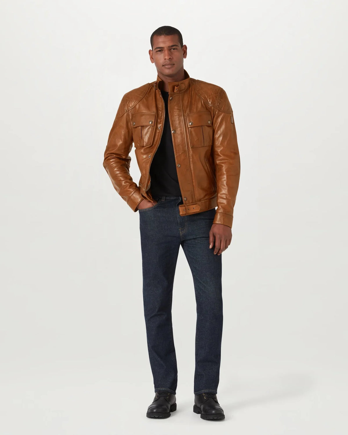 Belstaff Brooklands Men's Jacket Leather - Burnt Cuero - Salt Flats Clothing