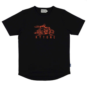 Kytone Beach Racer Black T'Shirt - Salt Flats Clothing