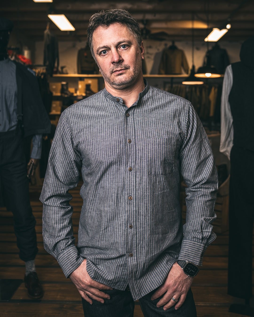 Pike Brothers 1923 Buccanoy Shirt - Brisbane Blue - Salt Flats Clothing