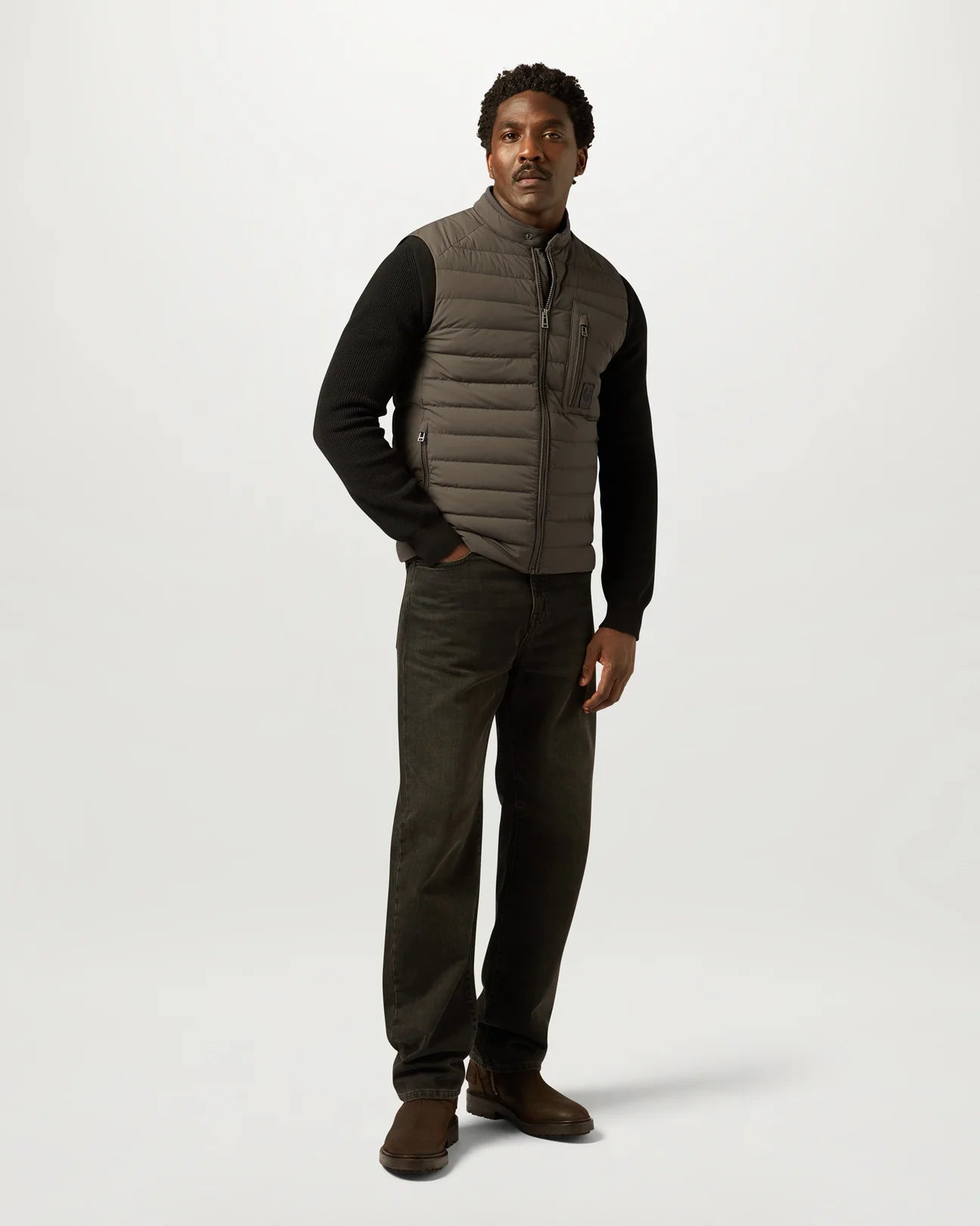 Belstaff Chassis Gilet - Army Olive - Salt Flats Clothing
