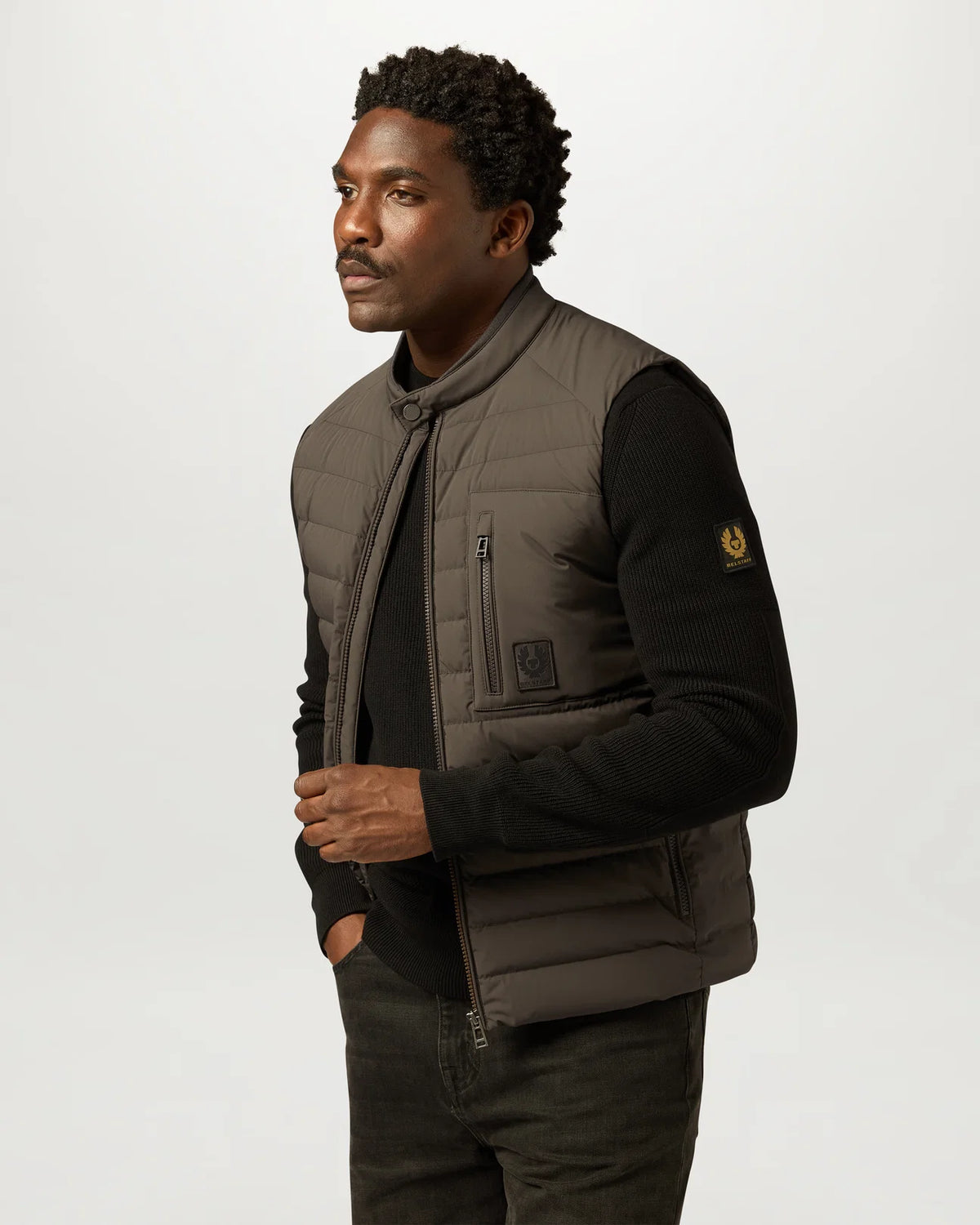 Belstaff Chassis Gilet - Army Olive - Salt Flats Clothing