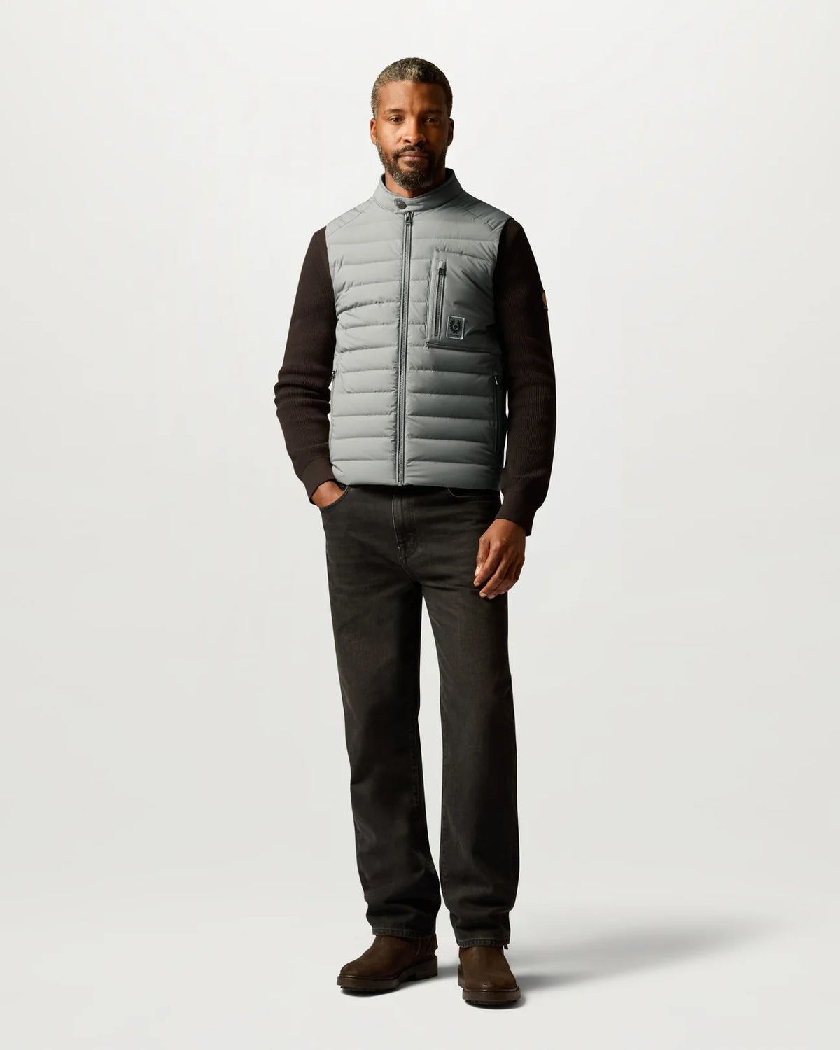 Belstaff Chassis Gilet - Atlantic Grey - Salt Flats Clothing