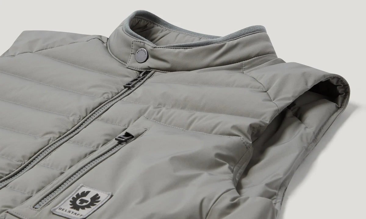 Belstaff Chassis Gilet - Atlantic Grey - Salt Flats Clothing