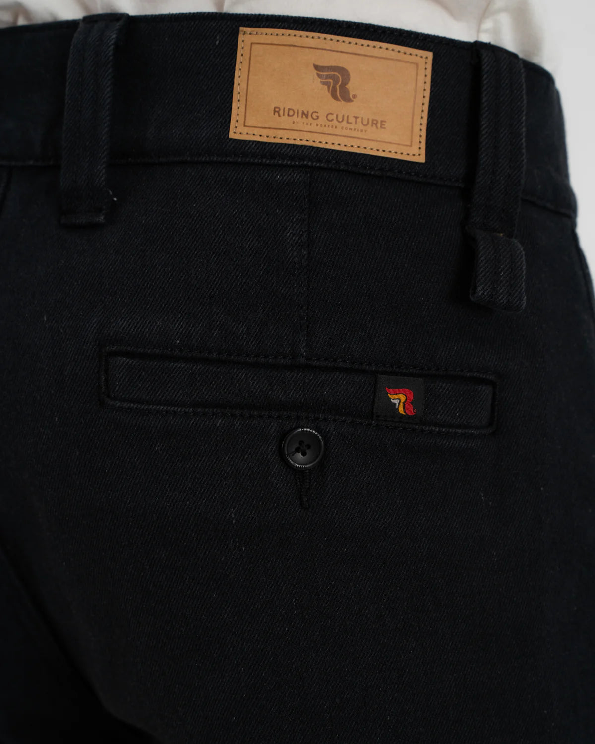 Riding Culture Men's Chino Motorcycle Trousers - Black - Salt Flats Clothing