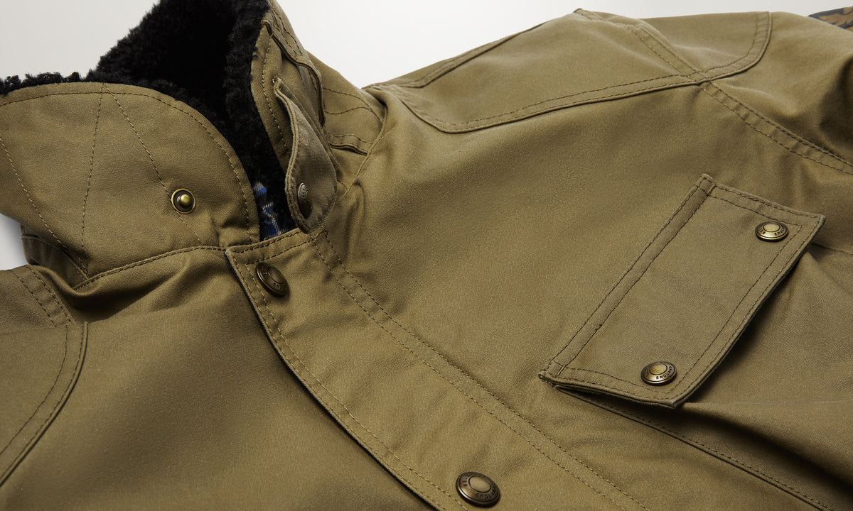 Belstaff Convoy Men's Waxed Cotton Jacket Olive - Salt Flats Clothing