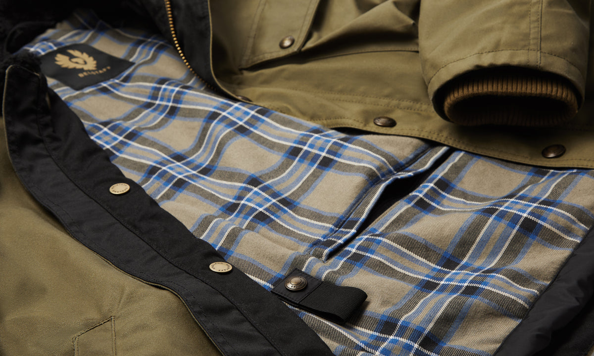 Belstaff Convoy Men's Waxed Cotton Jacket Olive - Salt Flats Clothing