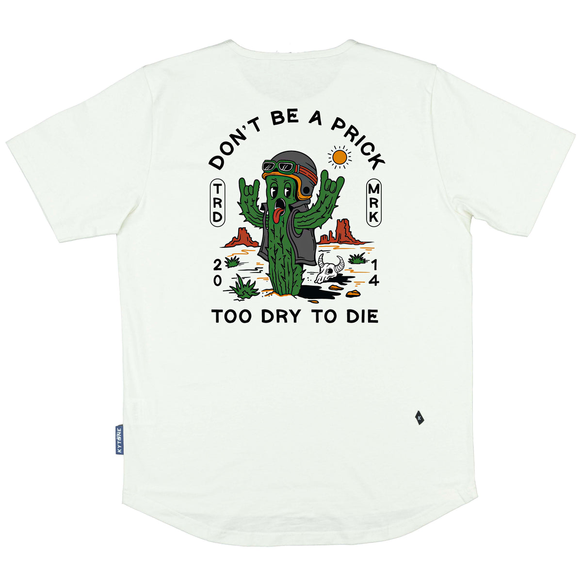 Kytone Cactus Club Men's T'Shirt - Ecru - Salt Flats Clothing