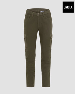 Rokker Cargo Slim Men's Motorcycle Trousers - Olive - Salt Flats Clothing