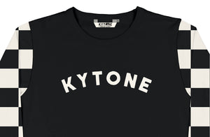 Kytone Checker Raglan T'Shirt - Salt Flats Clothing