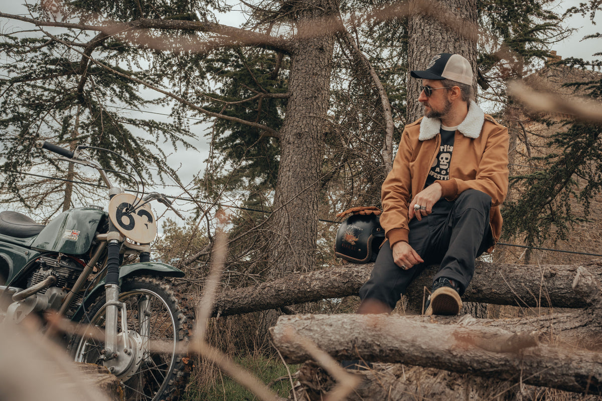 Age of Glory Men's Cockpit Textile Jacket - Caramel - Salt Flats Clothing