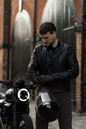 Pando Moto Twin Leather Jacket - Black - Salt Flats Clothing