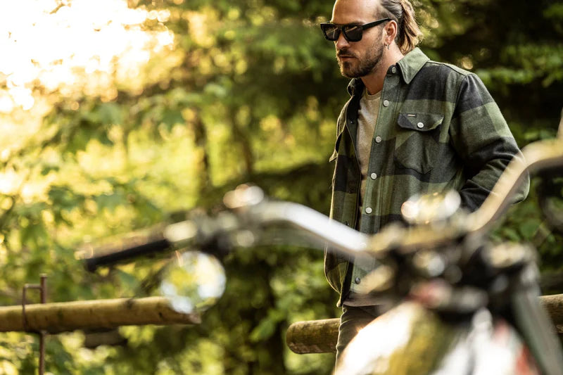 Rokker Dakota Riding Shirt - Olive - Salt Flats Clothing