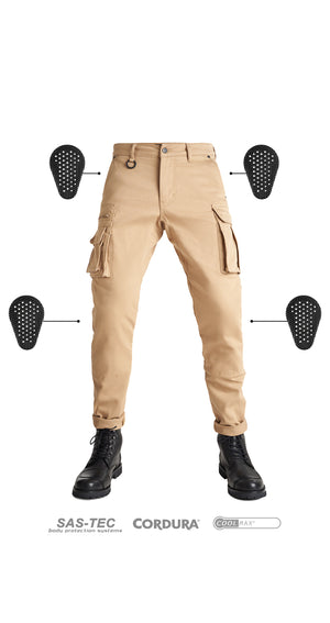 Pando Moto Desert Men's Trouser - Beige - Salt Flats Clothing