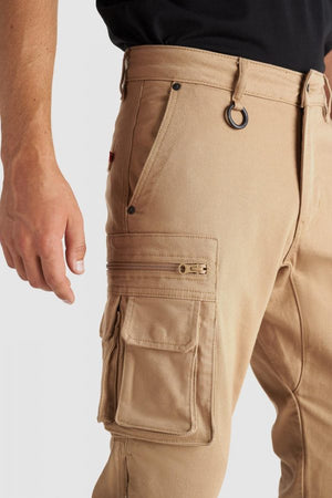 Pando Moto Desert Men's Trouser - Beige - Salt Flats Clothing