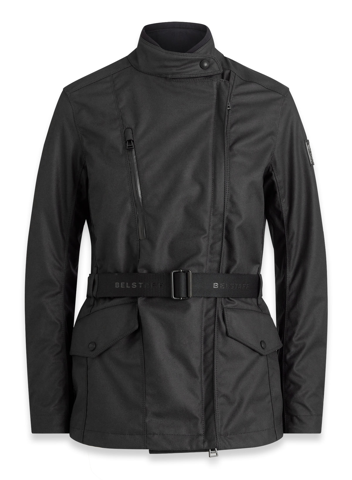 Belstaff Easterly Ladies Waxed Cotton Jacket - Black - Salt Flats Clothing