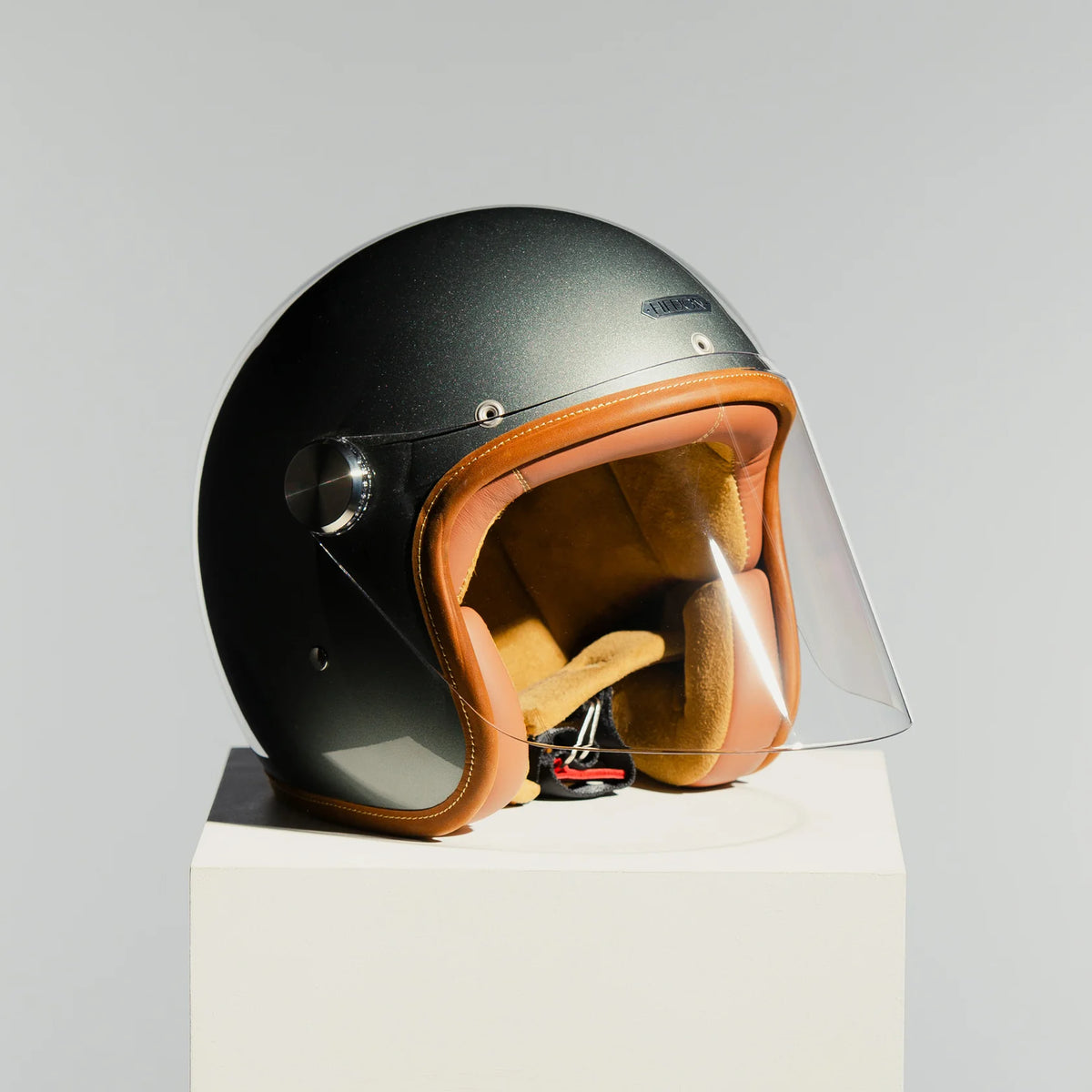 Hedon Epicurist 2.0 ECE 06 Open Face Motorcycle Helmet - Glass Ash - Salt Flats Clothing