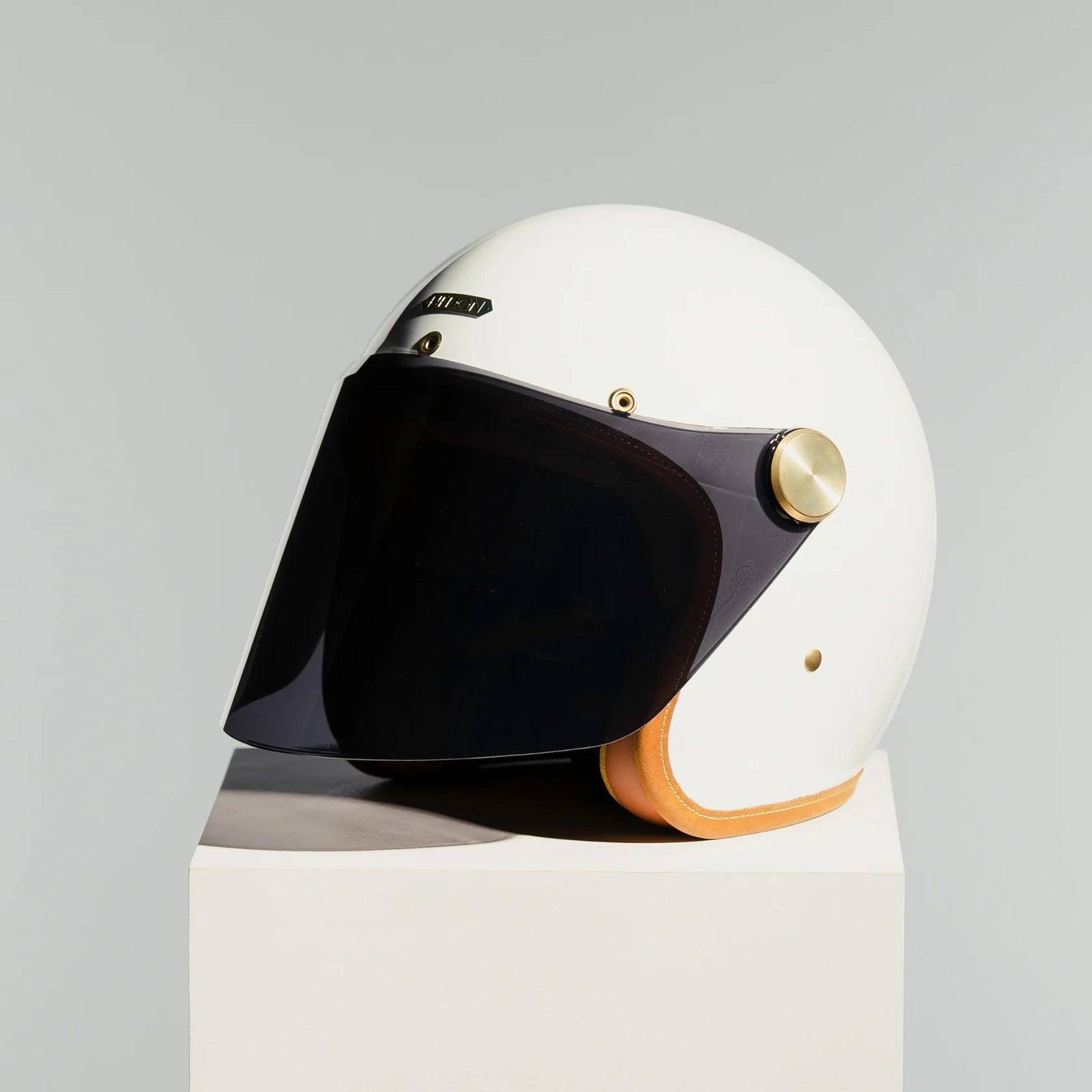 Hedon Epicurist 2.0 ECE 06 Open Face Motorcycle Helmet - Knight White - Salt Flats Clothing