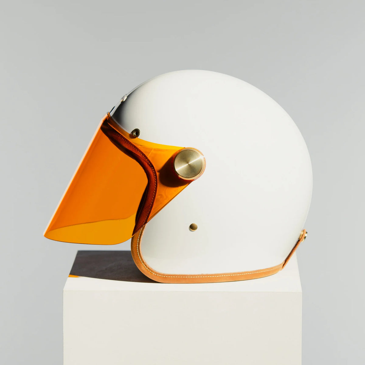 Hedon Epicurist 2.0 ECE 06 Open Face Motorcycle Helmet - Knight White - Salt Flats Clothing