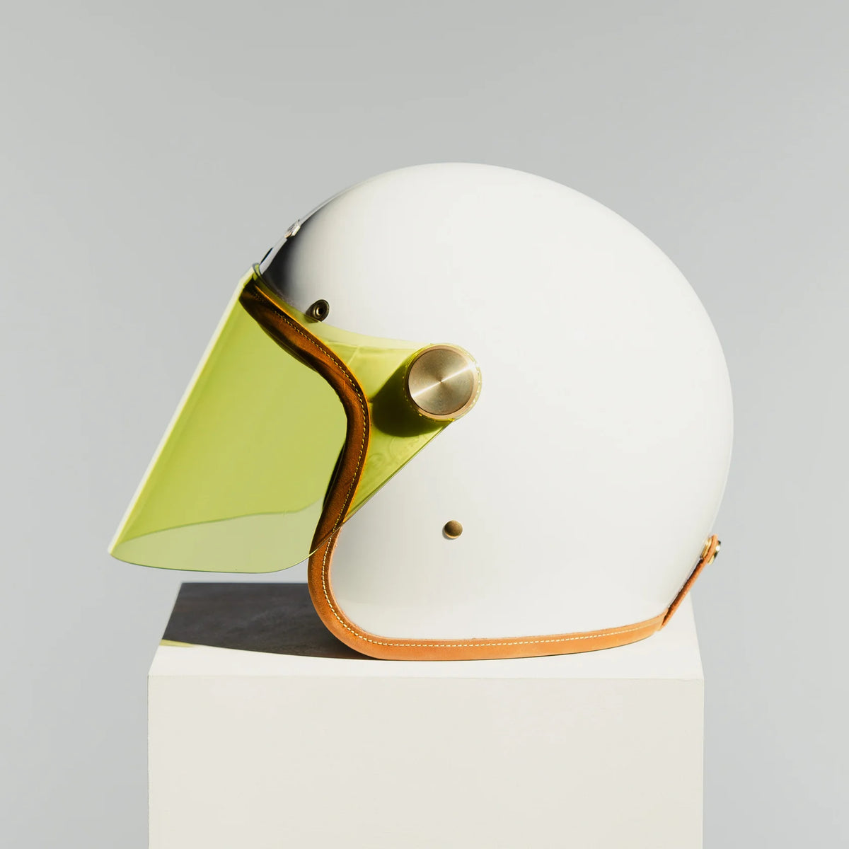 Hedon Epicurist 2.0 ECE 06 Open Face Motorcycle Helmet - Knight White - Salt Flats Clothing