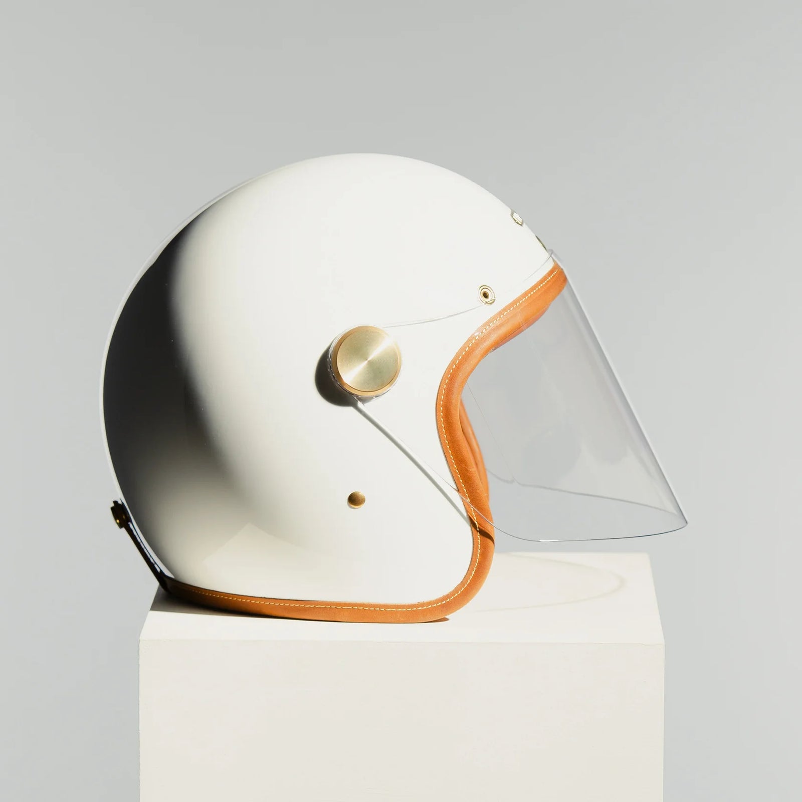 Hedon Epicurist 2.0 ECE 06 Open Face Motorcycle Helmet - Knight White - Salt Flats Clothing