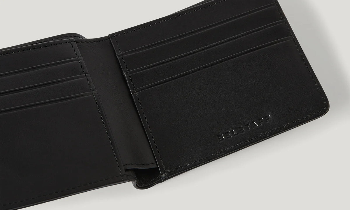 Belstaff Foley Bifold Wallet - Black - Salt Flats Clothing