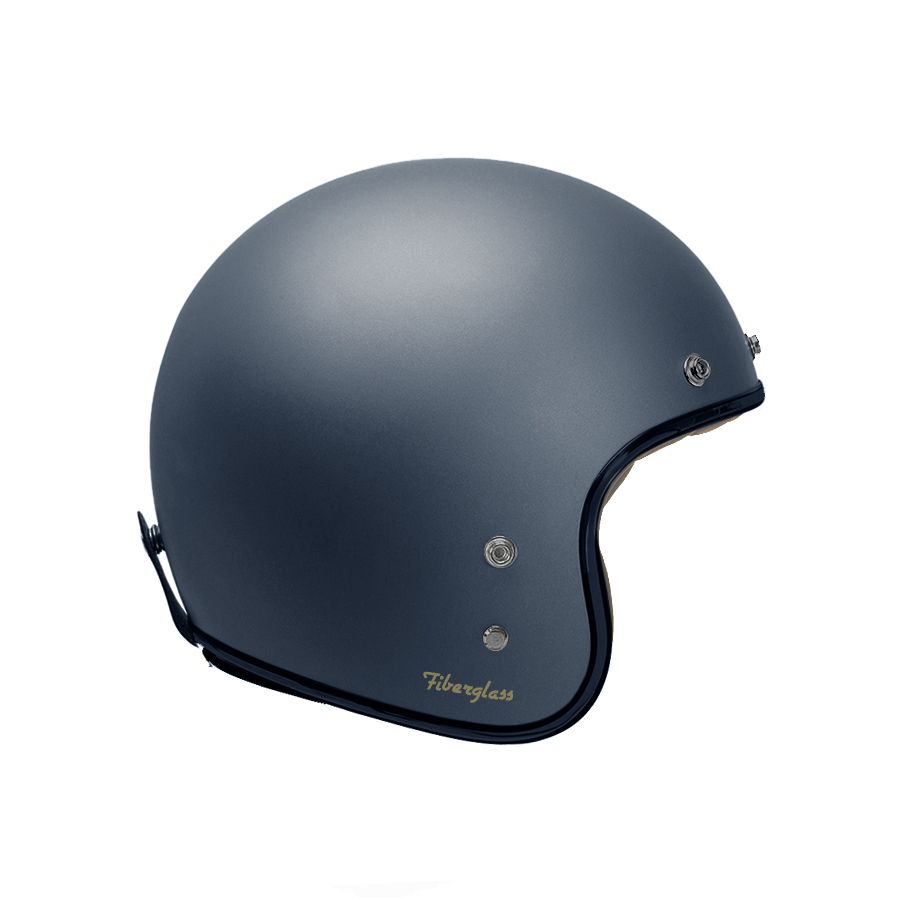 Garibaldi - Gari G02X Open Face Vintage Helmet - Matt Blue - Salt Flats Clothing