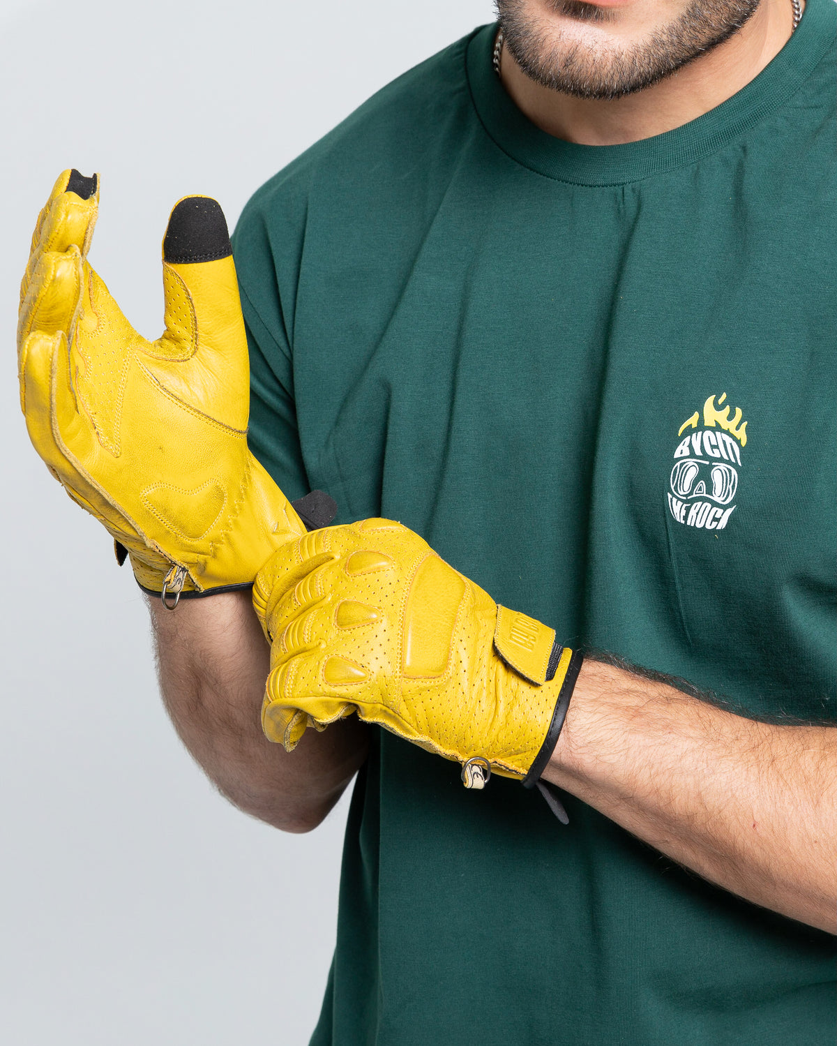 ByCity Pilot II Men's Gloves - Yellow - Salt Flats Clothing