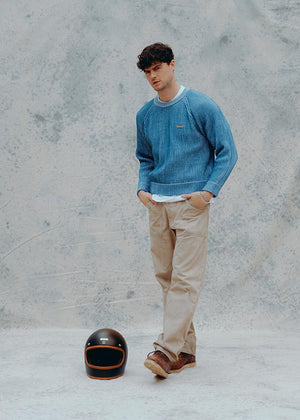 Hedon Knit Sweater - Blue - Salt Flats Clothing