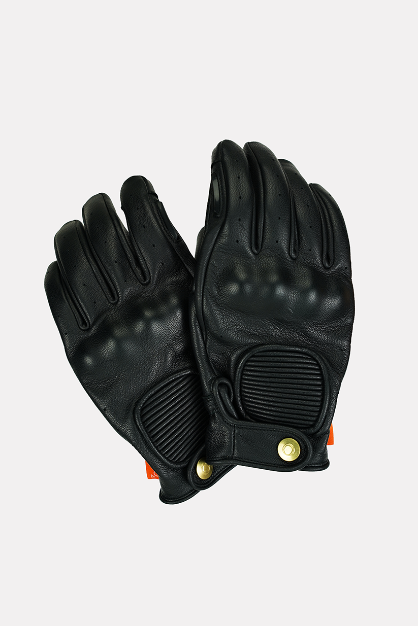 Hedon Crafted Hands CE Motorcycle  Gloves  - Black - Salt Flats Clothing