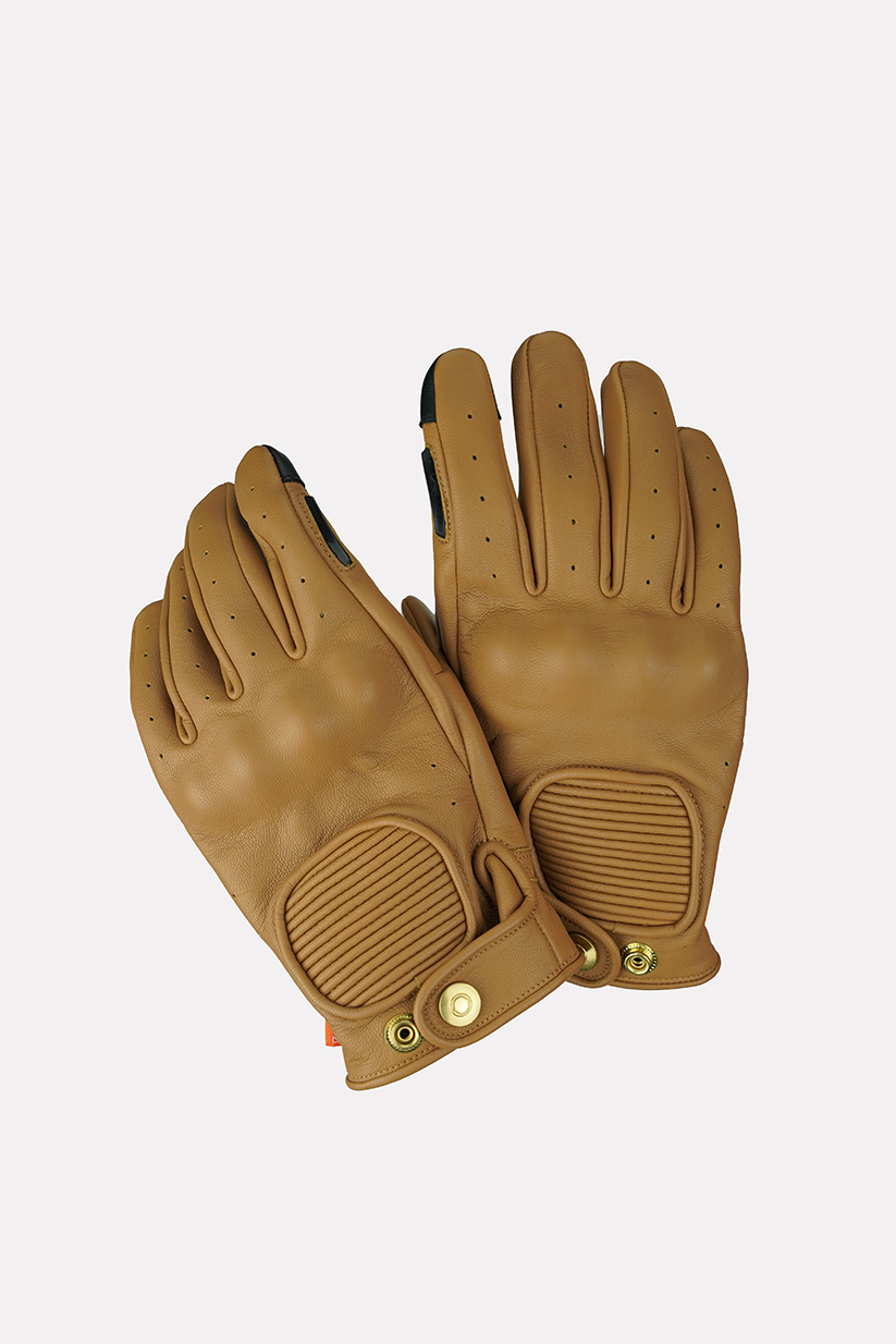 Hedon Crafted Hands CE Motorcycle  Gloves  - Sand - Salt Flats Clothing