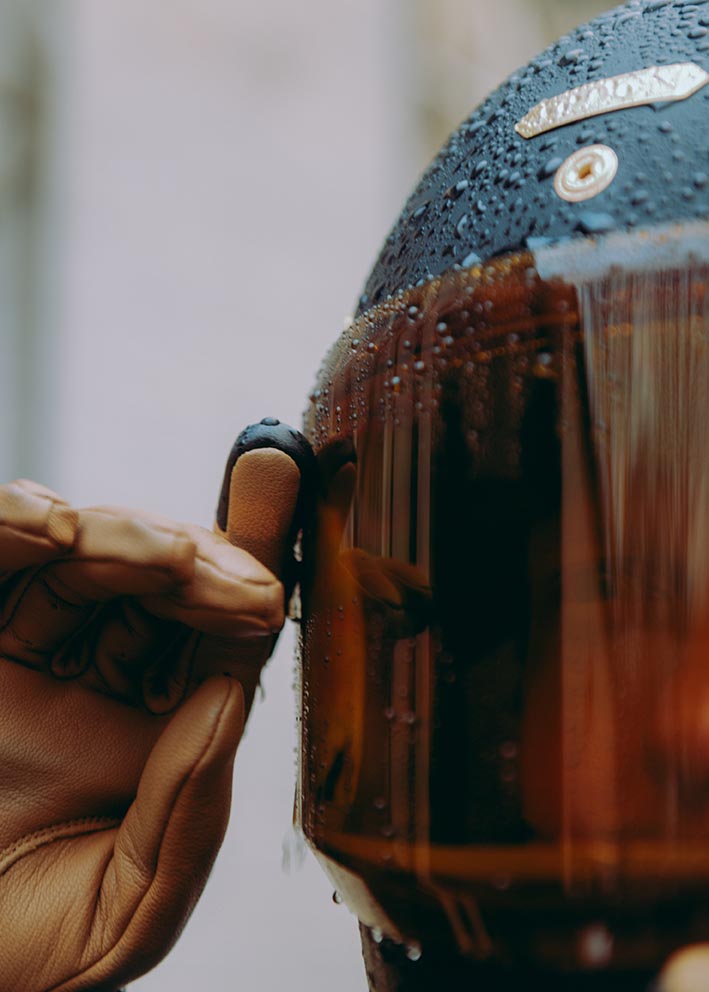 Hedon Crafted Hands CE Motorcycle  Gloves  - Sand - Salt Flats Clothing