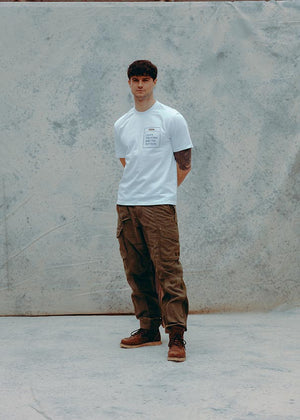 Hedon White Form Function T'Shirt - Salt Flats Clothing